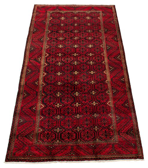 Persian Style 5'0" x 9'8" Hand-knotted Wool Rug 
