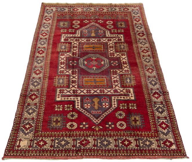 Tapis melis vintage 4'9" x 8'2" en laine