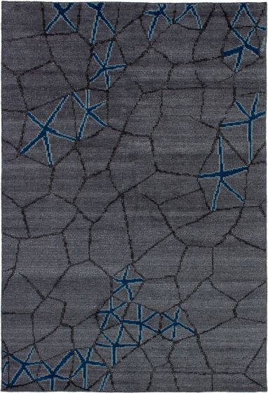 Indian La Seda 5'3" x 7'10" Hand-knotted Silk, Wool Rug 