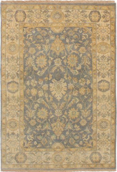 Indian Royal Oushak 3'10" x 5'8" Hand-knotted Wool Rug 