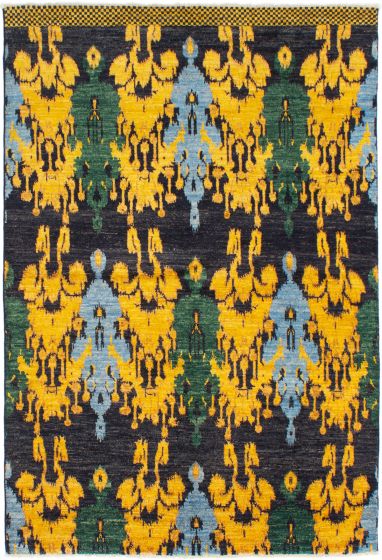 Indian Shalimar 6'0" x 8'10" Hand-knotted Wool Rug 