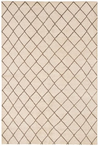 Indian Arlequin 6'0" x 8'10" Hand-knotted Wool Rug 