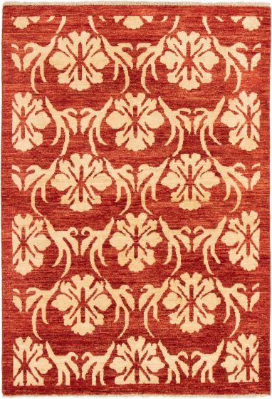 Afghan Finest Ziegler Chobi 3'11" x 5'8" Hand-knotted Wool Rug 