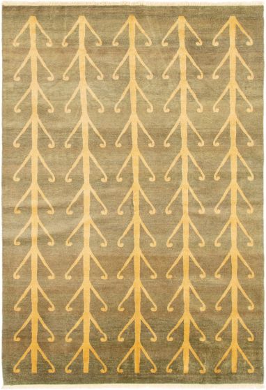 Afghan Finest Ziegler Chobi 6'3" x 9'3" Hand-knotted Wool Rug 