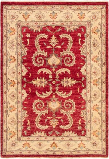 Afghan Chobi Finest 4'1" x 6'0" Hand-knotted Wool Rug 