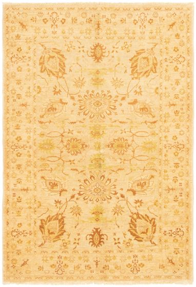 Afghan Chobi Finest 6'4" x 9'1" Hand-knotted Wool Rug 
