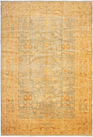 Pakistani Peshawar Oushak 12'2" x 17'9" Hand-knotted Wool Rug 