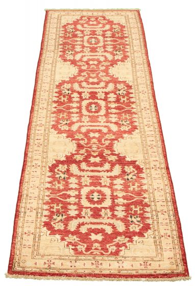 Afghan Chobi Finest 2'8" x 10'2" Hand-knotted Wool Rug 