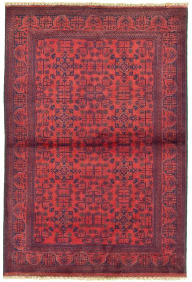 Afghan Finest Khal Mohammadi 4'2" x 6'3" Hand-knotted Wool Rug 
