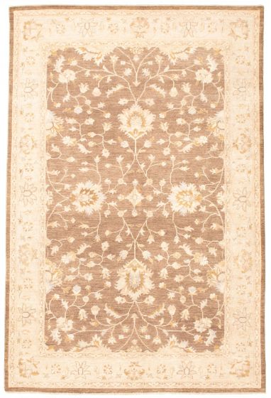 Pakistani Peshawar Oushak 6'6" x 9'10" Hand-knotted Wool Rug 