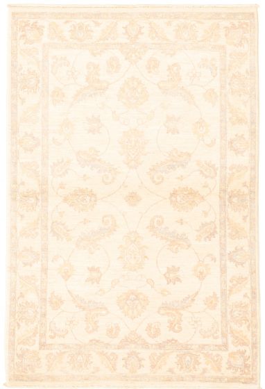 Afghan Chobi Finest 4'2" x 6'3" Hand-knotted Wool Rug 