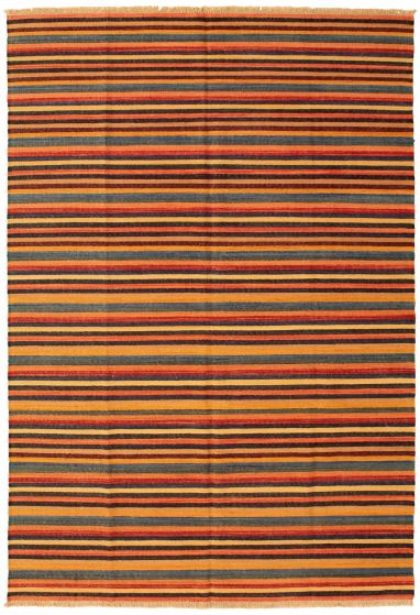 Turkish Sundance 5'11" x 9'2" Flat-Weave Wool Kilim 