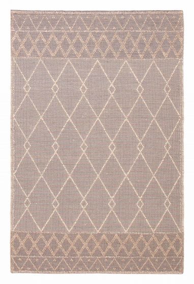 Indian Sienna 5'10" x 8'10" Braid weave Wool Rug 