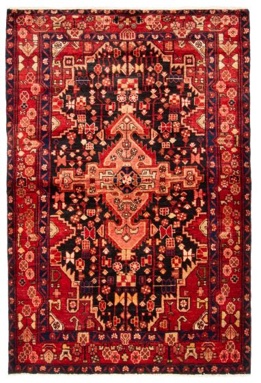 Persian Style 4'4" x 6'7" Hand-knotted Wool Rug 