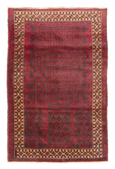 Afghan Teimani 2'10" x 4'5" Hand-knotted Wool Rug 