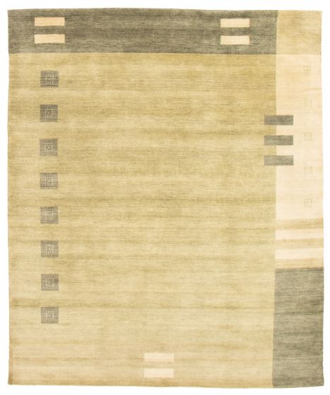 Indo Gabbeh 7'9" x 9'4" Hand Loomed Wool Rug 
