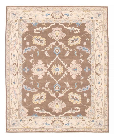 Pakistani Modern Oushak 8'2" x 10'0" Hand-knotted Wool Rug 