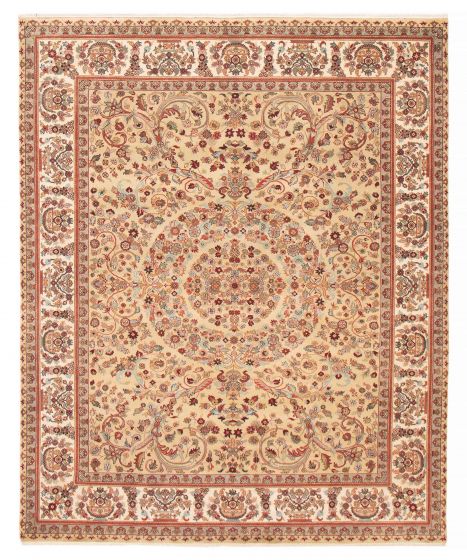 Indian Jamshidpour 8'1" x 9'10" Hand-knotted Wool Rug 