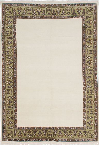 Pakistani Peshawar Ziegler 6'0" x 8'10" Hand-knotted Wool Rug 