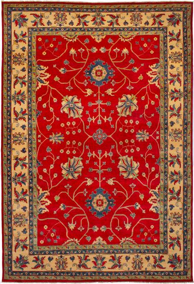 Afghan Finest Ghazni 9'11" x 14'6" Hand-knotted Wool Rug 