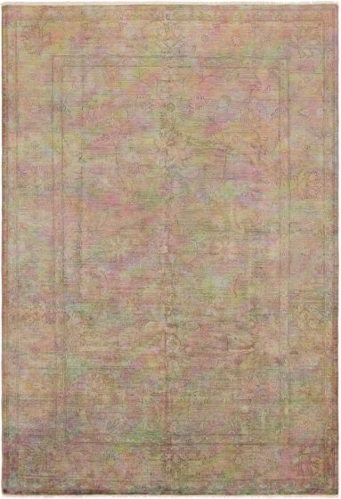 Afghan Color Transition 6'10" x 9'9" Hand-knotted Wool Rug 