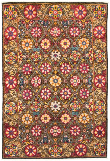 Pakistani Lahore Finest Collection 5'10" x 8'9" Hand-knotted Wool Rug 