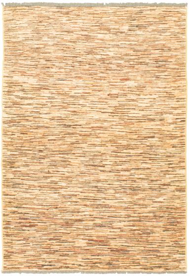Pakistani Peshawar Ziegler 3'2" x 4'10" Hand-knotted Wool Rug 
