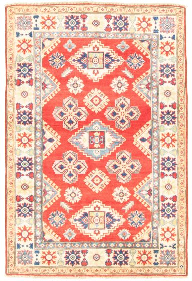 Afghan Finest Ghazni 4'0" x 6'1" Hand-knotted Wool Rug 