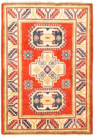 Afghan Finest Ghazni 2'8" x 4'0" Hand-knotted Wool Rug 