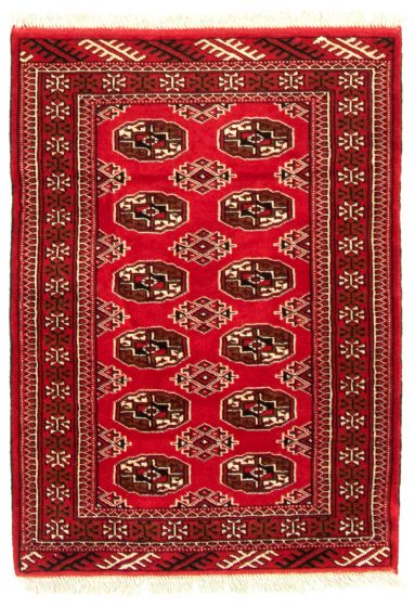 Turkmenistan Turkman 3'5" x 4'9" Hand-knotted Wool Rug 