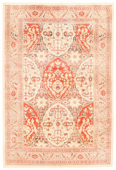 Turkish Antalya Vintage 6'1" x 8'10" Hand-knotted Wool Rug 