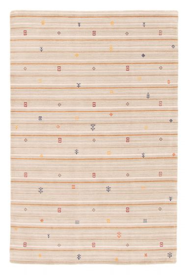 Indo Gabbeh 6'3" x 9'5" Hand Loomed Wool Rug 