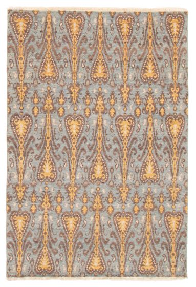 Indian Heritage 5'5" x 8'0" Hand-knotted Wool Rug 