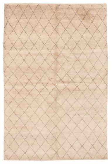 Indian Tangier 6'0" x 9'0" Hand-knotted Wool Rug 