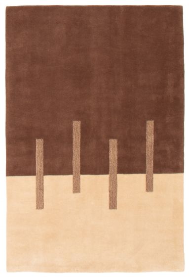 Indian Timeless 5'0" x 7'6" Hand Tufted Wool Rug 