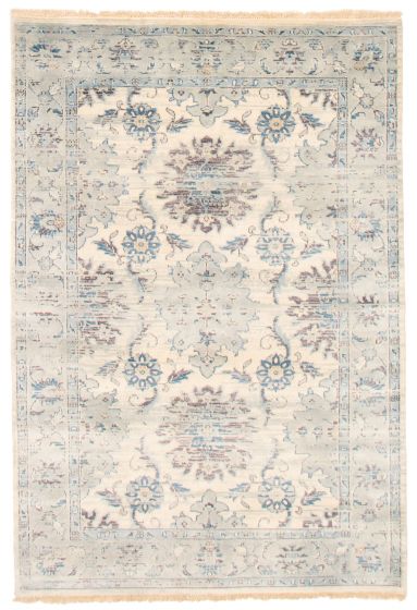 Indian Finest Agra Jaipur 5'6" x 8'1" Hand-knotted Wool Rug 