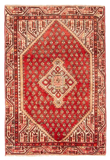 Persian Style 3'3" x 4'11" Hand-knotted Wool Rug 