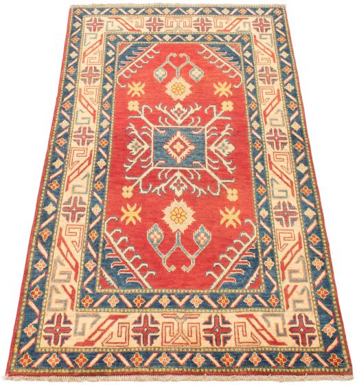 Afghan Finest Ghazni 4'0" x 6'2" Hand-knotted Wool Rug 