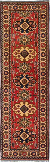 Afghan Finest Kargahi 2'10" x 9'7" Hand-knotted Wool Rug 