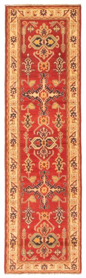 Afghan Finest Ghazni 2'8" x 9'6" Hand-knotted Wool Rug 
