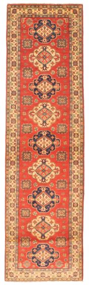 Afghan Finest Ghazni 2'7" x 9'8" Hand-knotted Wool Rug 