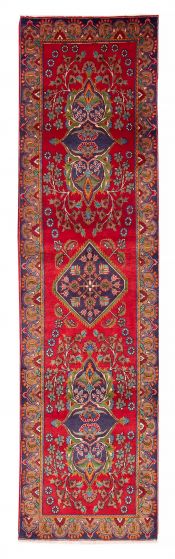 Persian Style 3'7" x 13'11" Hand-knotted Wool Rug 