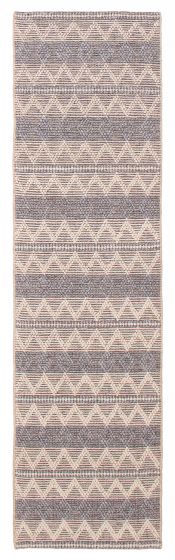 Indian Sienna 2'8" x 9'9" Braid weave Wool Rug 