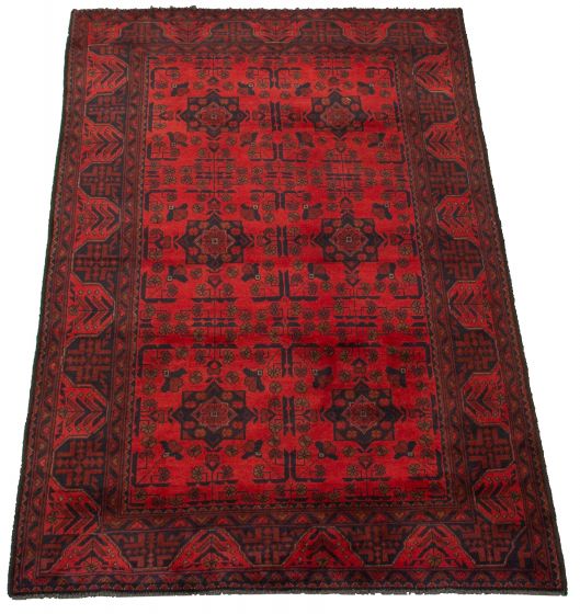 Afghan Finest Khal Mohammadi 4'0" x 6'7" Hand-knotted Wool Rug 