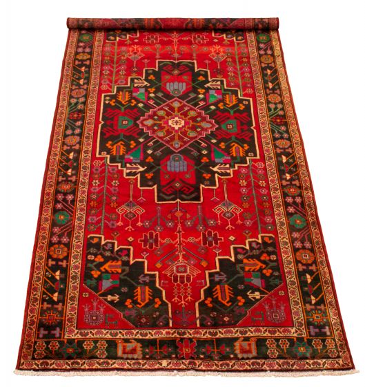 Persian Style 5'5" x 10'11" Hand-knotted Wool Rug 