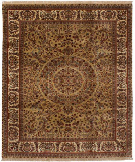 Indian Jamshidpour 8'1" x 9'10" Hand-knotted Wool Rug 