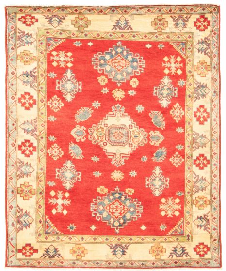 Afghan Finest Ghazni 5'2" x 6'3" Hand-knotted Wool Rug 