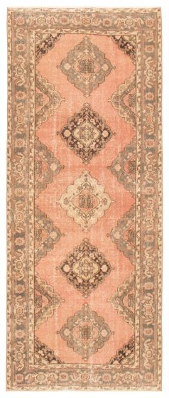 Turkish Anadol Vintage 4'8" x 11'7" Hand-knotted Wool Rug 