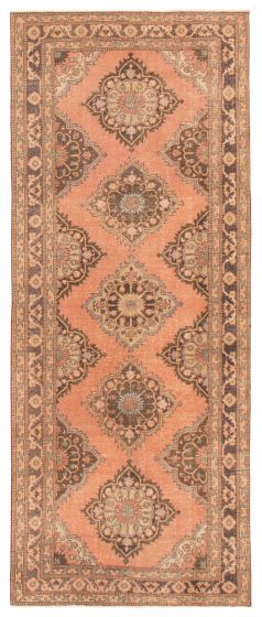 Turkish Anadol Vintage 4'10" x 12'0" Hand-knotted Wool Rug 