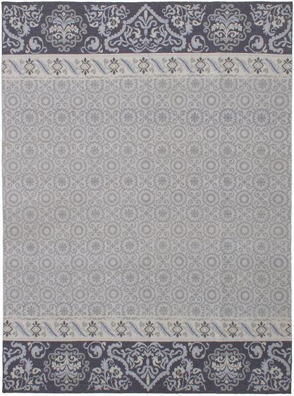 Indian Tamar III 8'6" x 11'6" Flat-Weave Wool Tapestry Kilim 